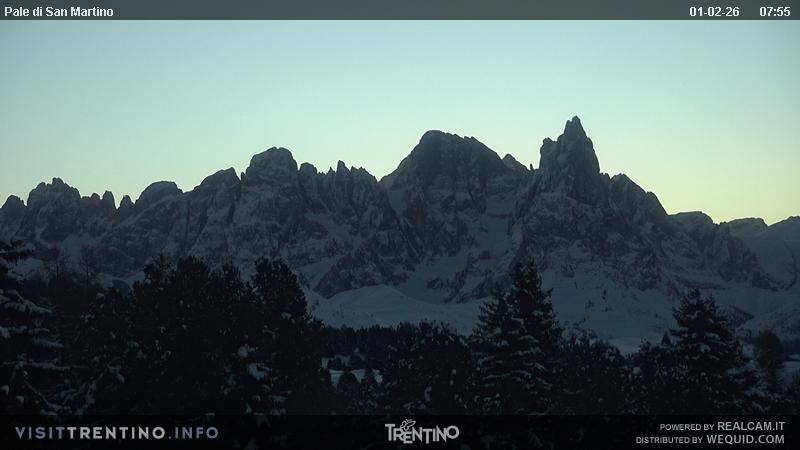 Archiv Foto Webcam Pale di San Martino, Trentino