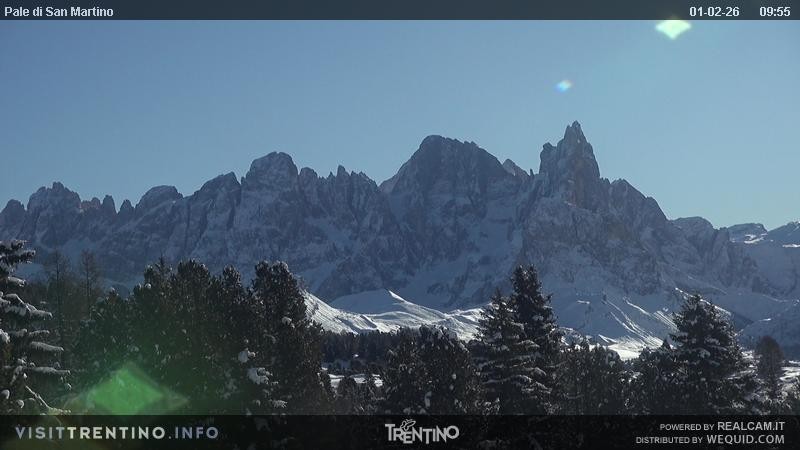 Archiv Foto Webcam Pale di San Martino, Trentino