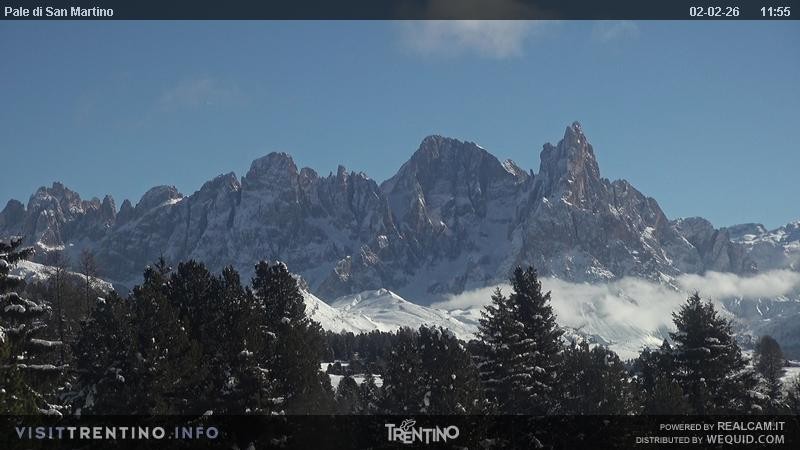 Archiv Foto Webcam Pale di San Martino, Trentino