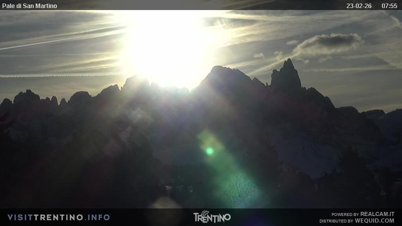 Archiv Foto Webcam Pale di San Martino, Trentino