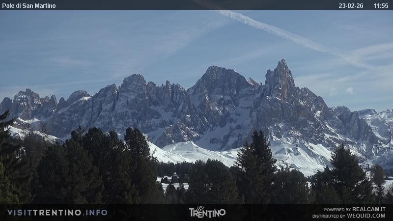 Archiv Foto Webcam Pale di San Martino, Trentino