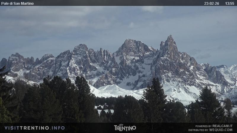 Archiv Foto Webcam Pale di San Martino, Trentino