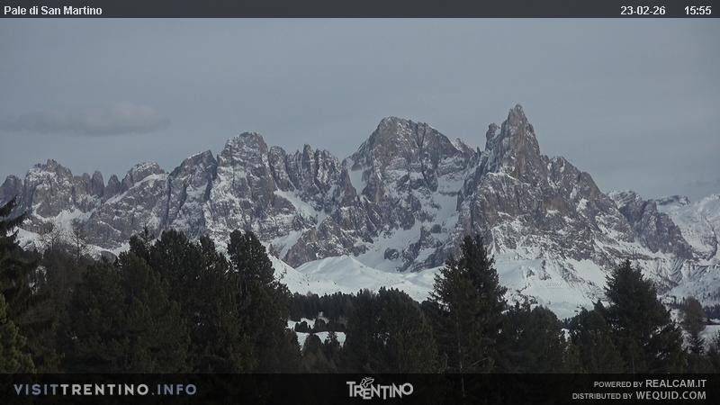 Archiv Foto Webcam Pale di San Martino, Trentino