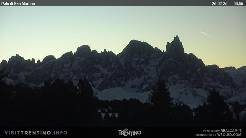 Archiv Foto Webcam Pale di San Martino, Trentino