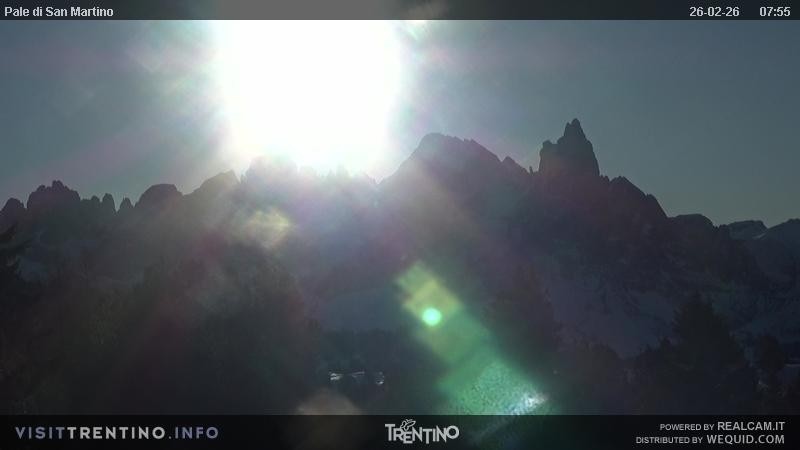 Archiv Foto Webcam Pale di San Martino, Trentino