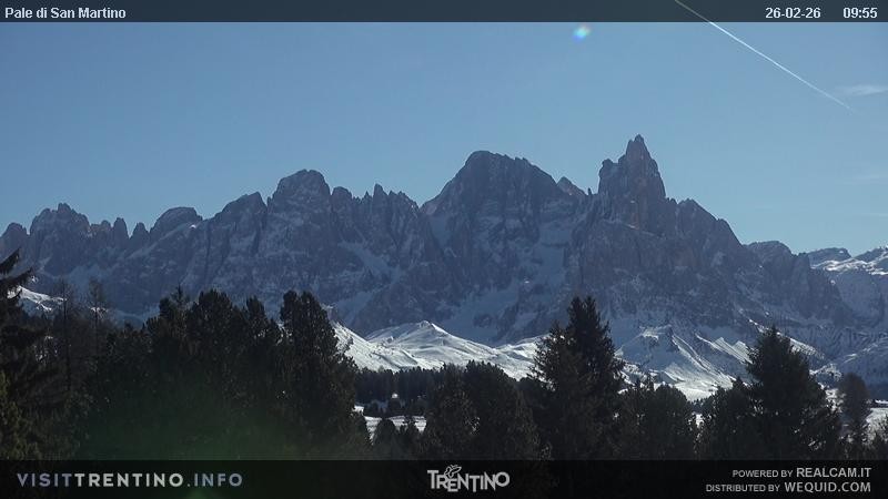 Archiv Foto Webcam Pale di San Martino, Trentino