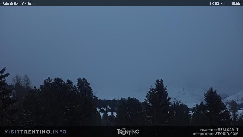 Archiv Foto Webcam Pale di San Martino, Trentino