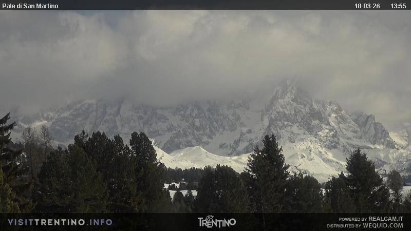 Archiv Foto Webcam Pale di San Martino, Trentino