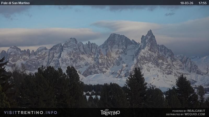 Archived image Webcam Trentino, "Pale di San Martino"