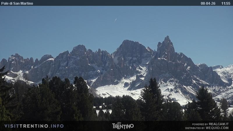 Archived image Webcam Trentino, "Pale di San Martino"