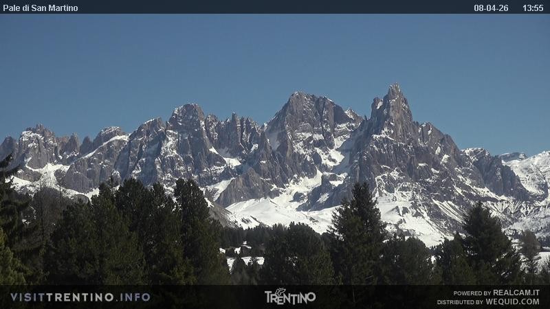 Archived image Webcam Trentino, "Pale di San Martino"