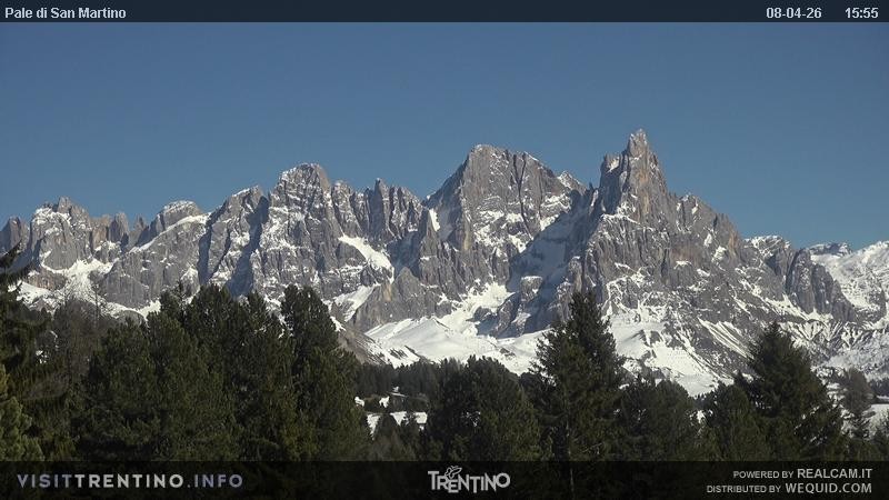 Archived image Webcam Trentino, "Pale di San Martino"