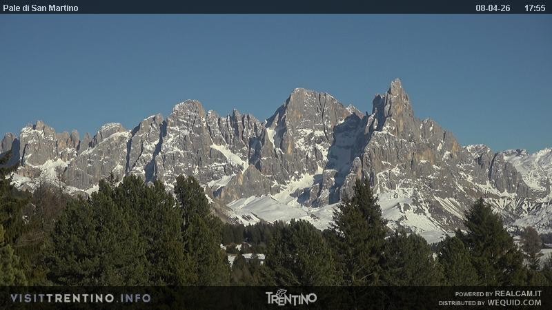 Archived image Webcam Trentino, "Pale di San Martino"