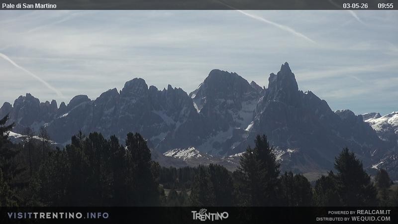 Archiv Foto Webcam Pale di San Martino, Trentino