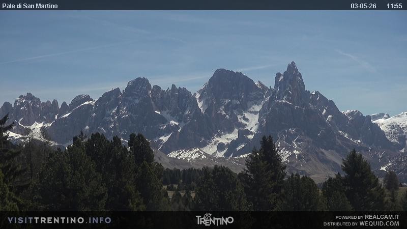 Archived image Webcam Trentino, "Pale di San Martino"