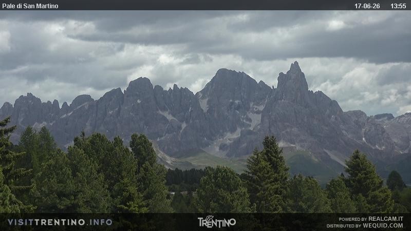 Archiv Foto Webcam Pale di San Martino, Trentino
