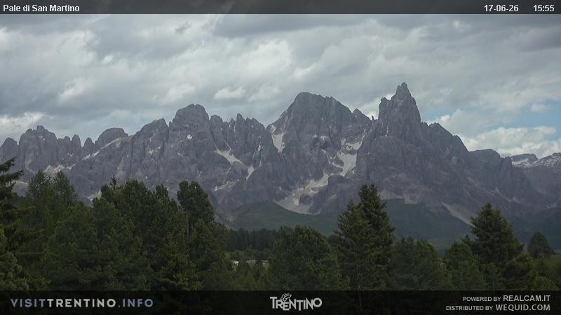 Archived image Webcam Trentino, "Pale di San Martino"