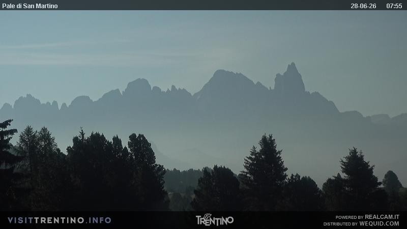 Archiv Foto Webcam Pale di San Martino, Trentino