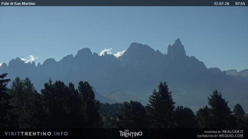Archived image Webcam Trentino, "Pale di San Martino"