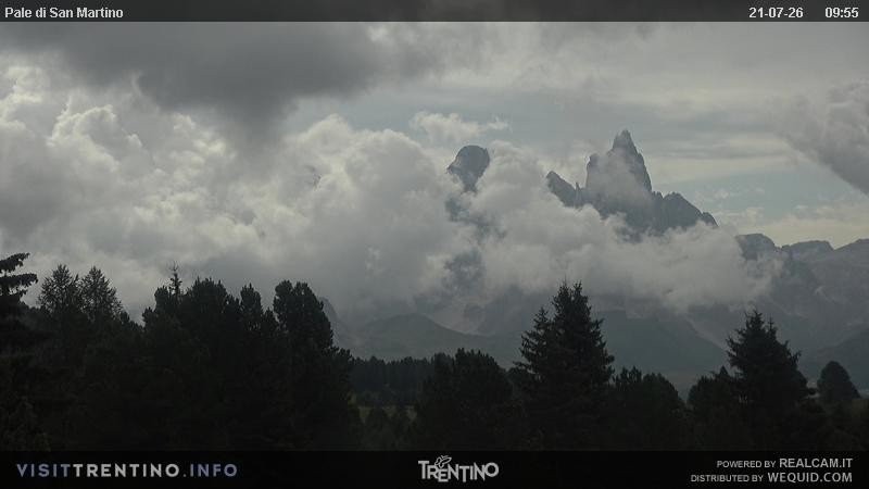 Archiv Foto Webcam Pale di San Martino, Trentino