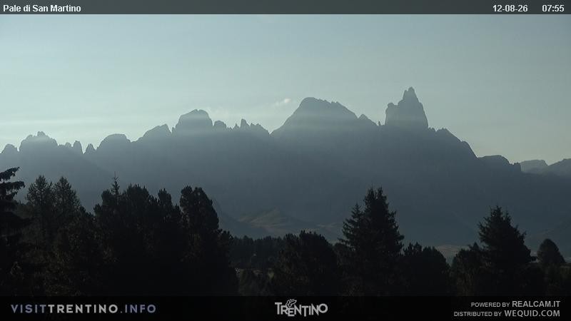 Archiv Foto Webcam Pale di San Martino, Trentino