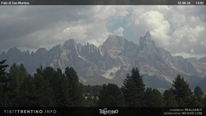 Archiv Foto Webcam Pale di San Martino, Trentino