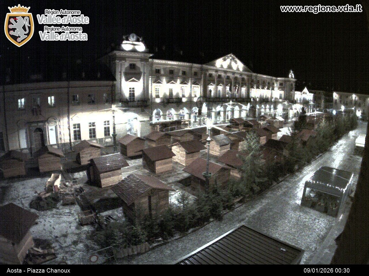 Archiv Foto Webcam Piazza Emile Chanoux, Aosta