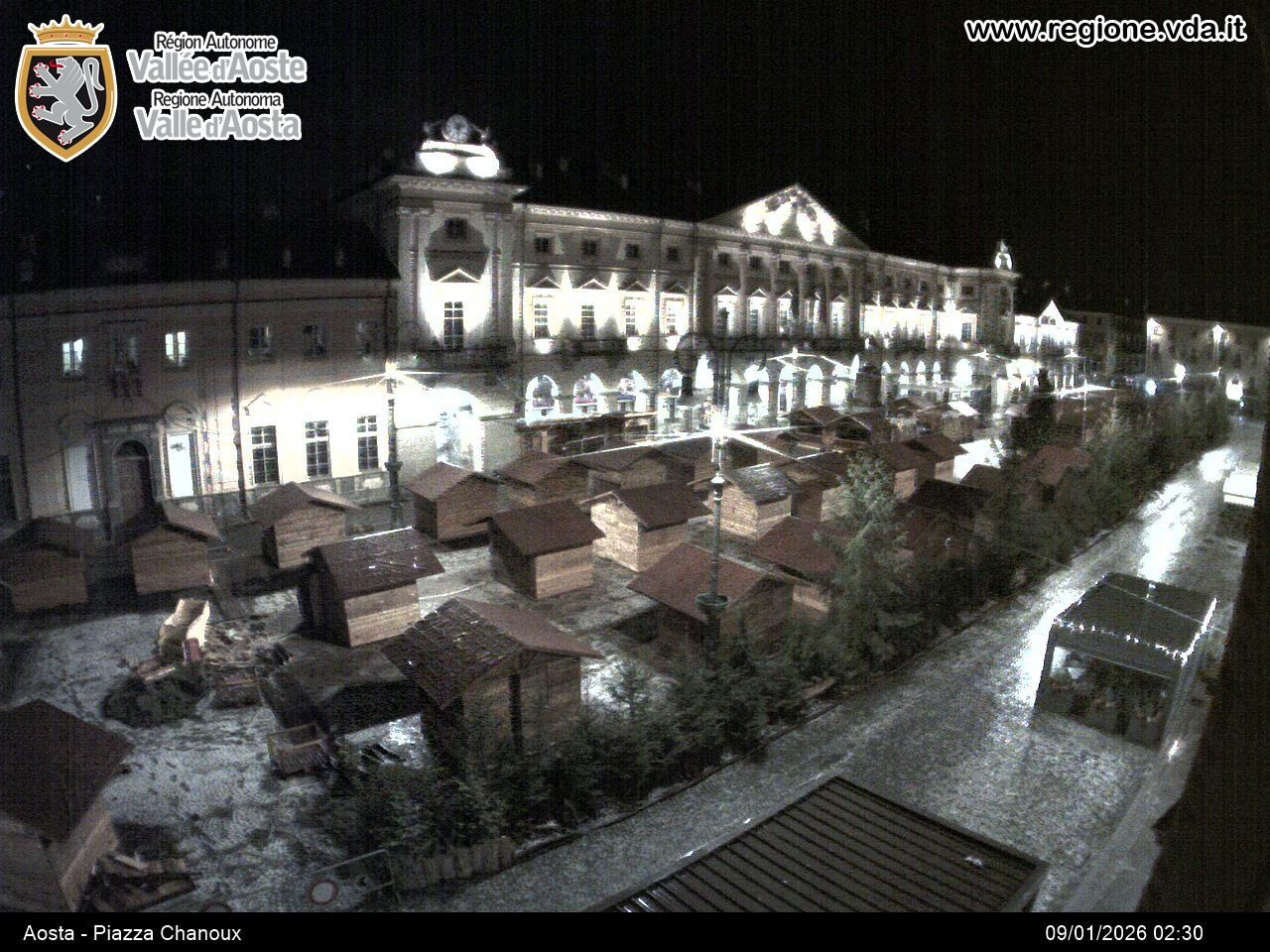 Archiv Foto Webcam Piazza Emile Chanoux, Aosta