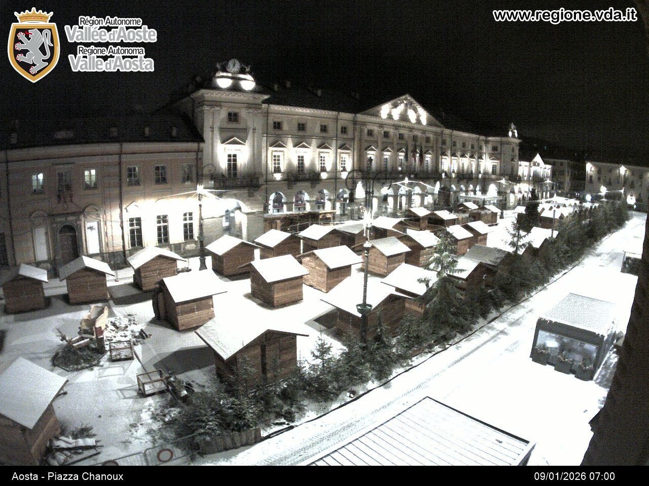 Archiv Foto Webcam Piazza Emile Chanoux, Aosta