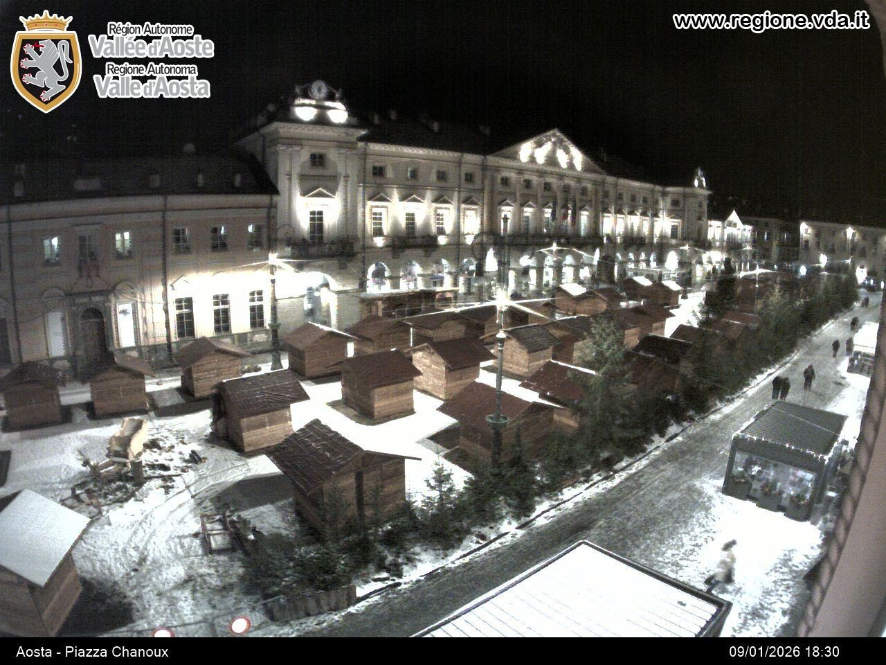 Archiv Foto Webcam Piazza Emile Chanoux, Aosta