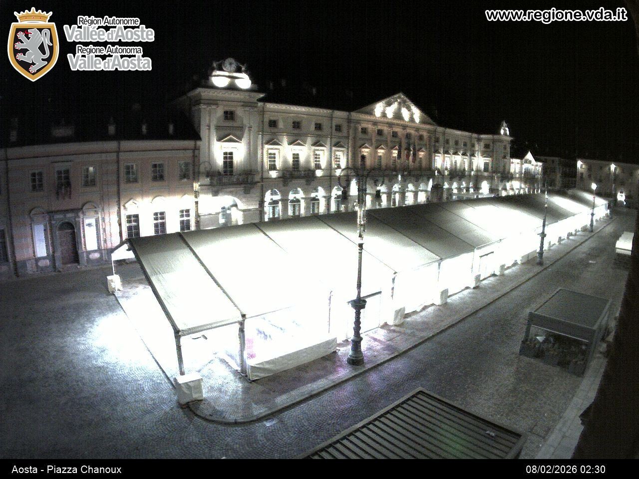 Archiv Foto Webcam Piazza Emile Chanoux, Aosta