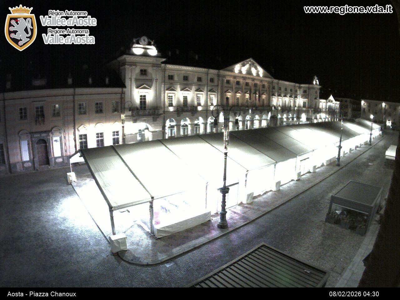 Archiv Foto Webcam Piazza Emile Chanoux, Aosta