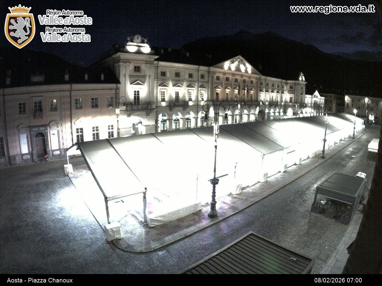 Archiv Foto Webcam Piazza Emile Chanoux, Aosta