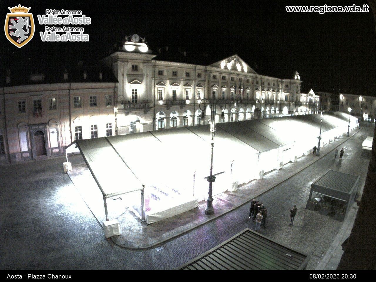 Archiv Foto Webcam Piazza Emile Chanoux, Aosta