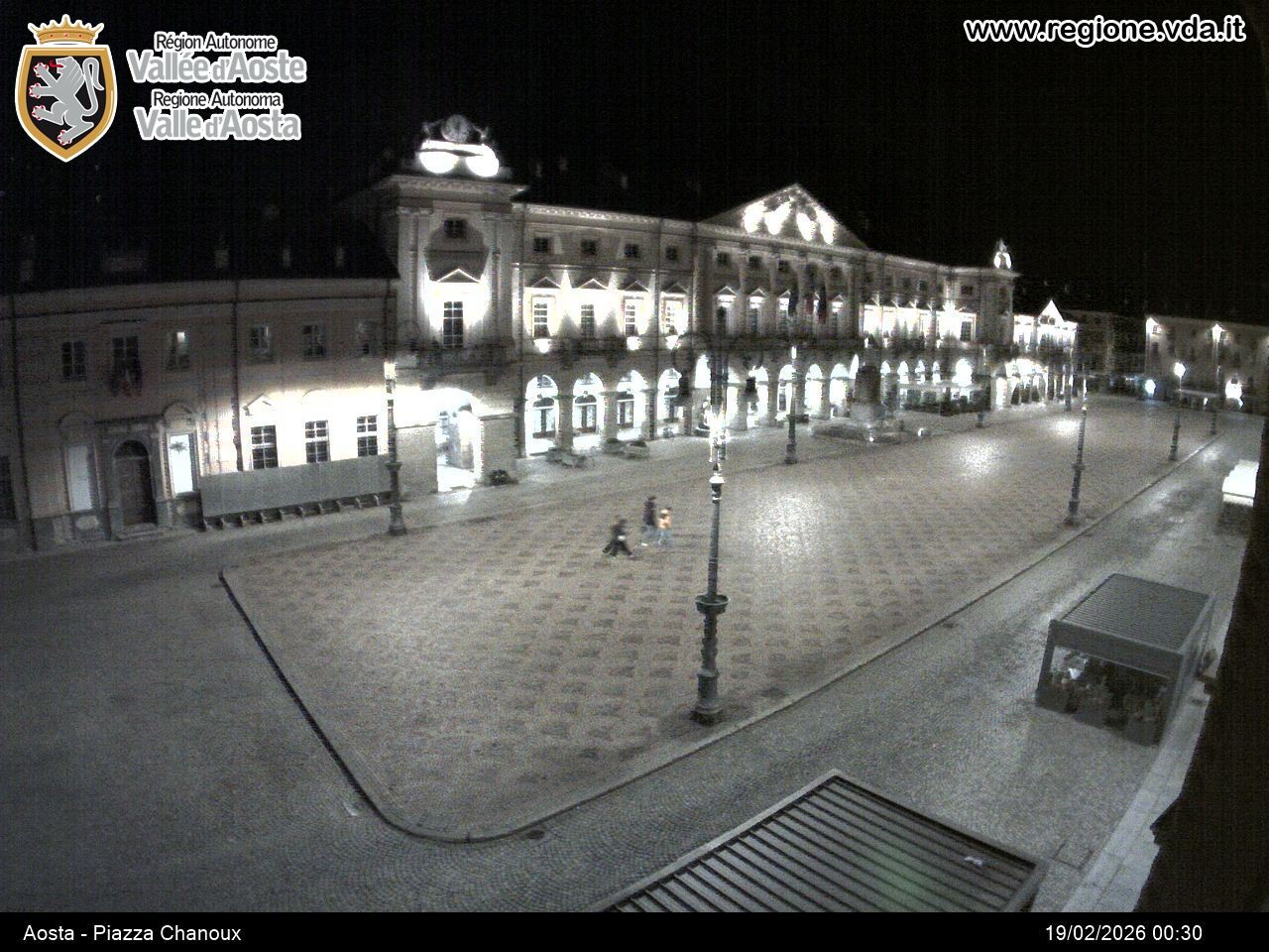 Archiv Foto Webcam Piazza Emile Chanoux, Aosta