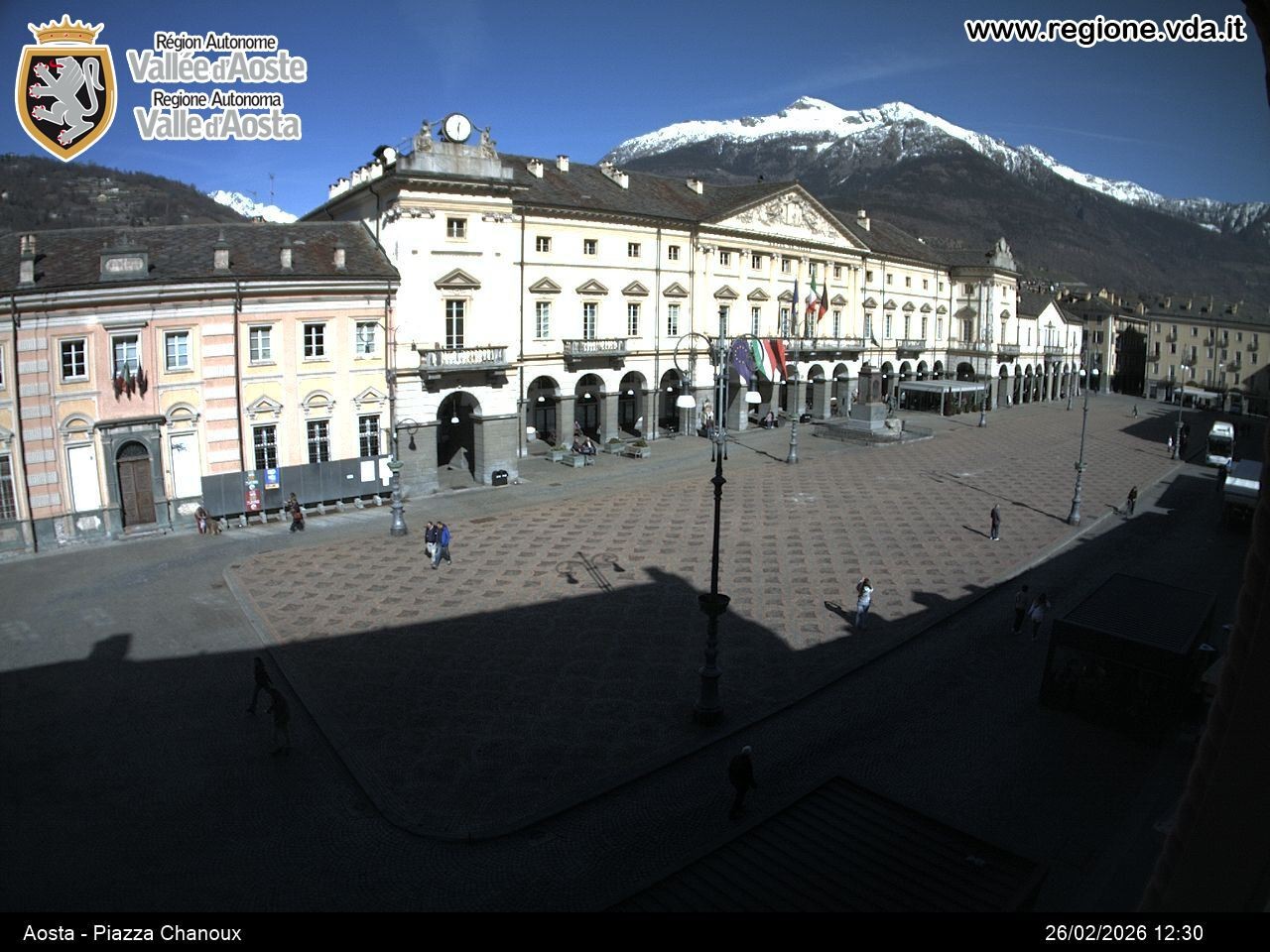 Archived image Webcam Aosta, Piazza Emile Chanoux