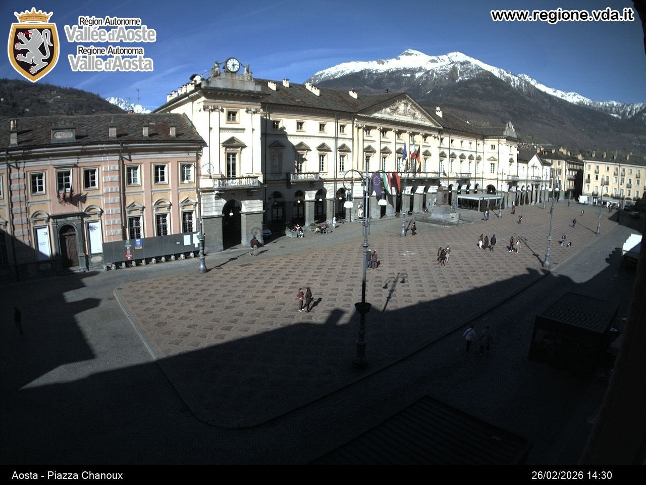 Archived image Webcam Aosta, Piazza Emile Chanoux