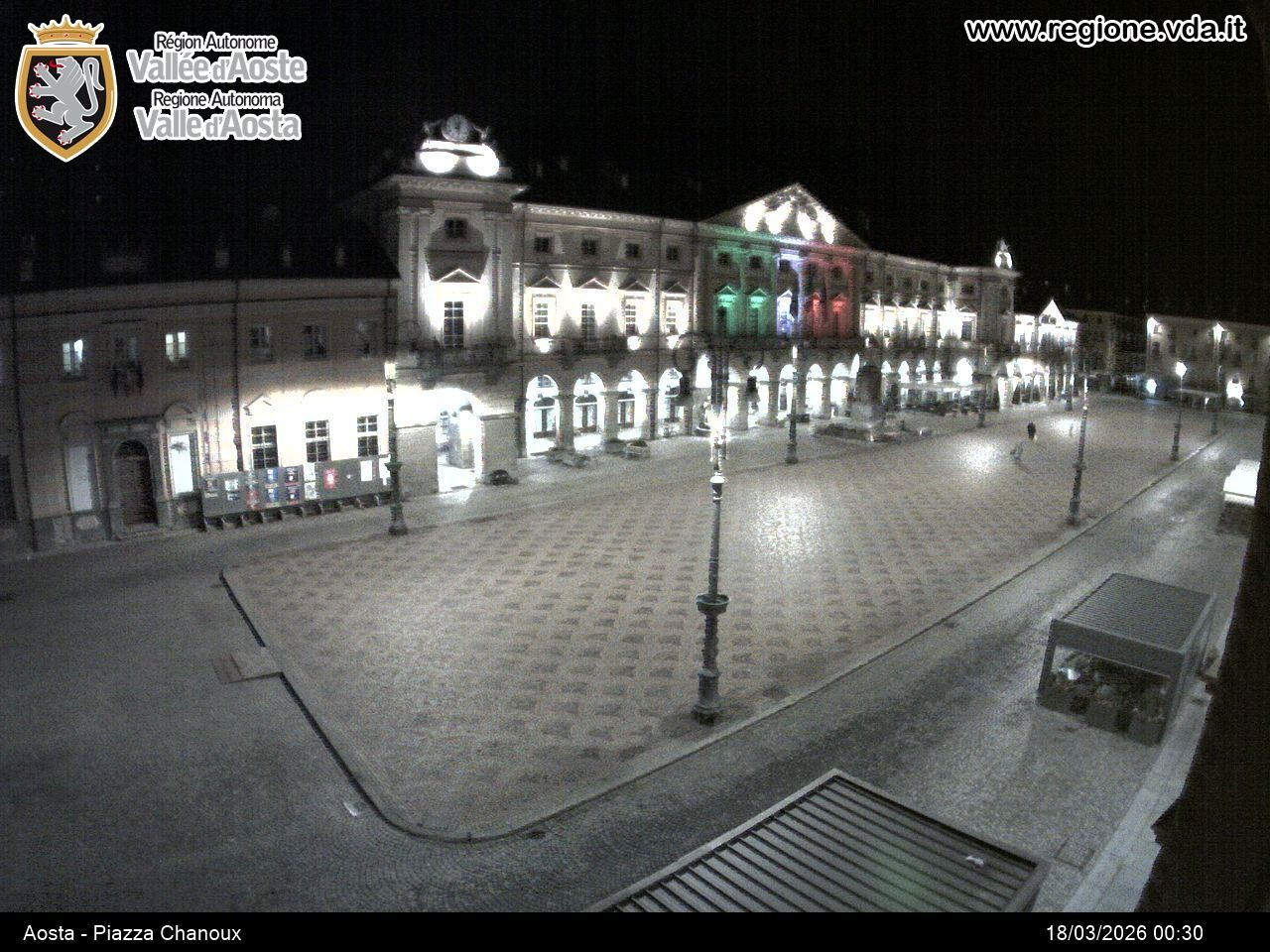 Archiv Foto Webcam Piazza Emile Chanoux, Aosta