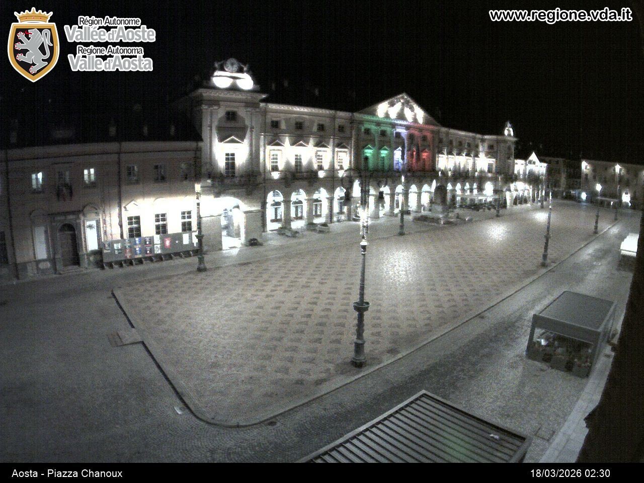Archiv Foto Webcam Piazza Emile Chanoux, Aosta