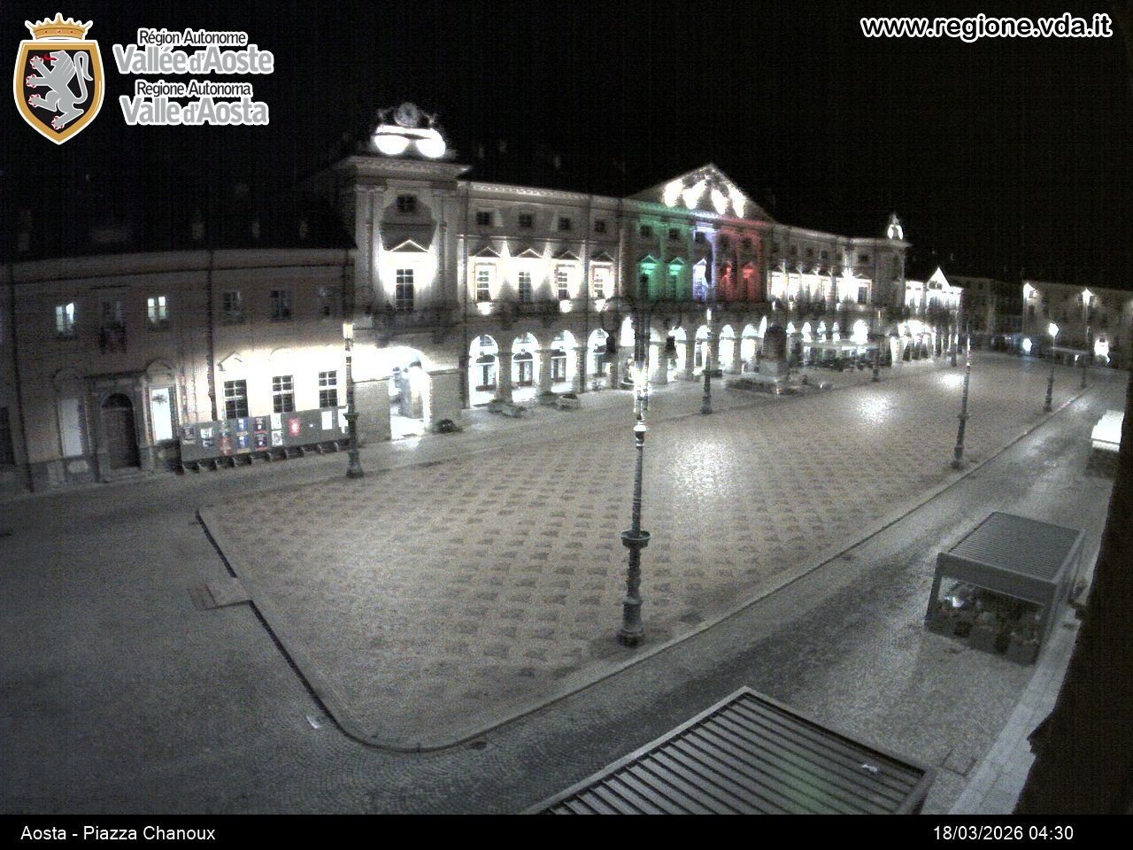 Archiv Foto Webcam Piazza Emile Chanoux, Aosta