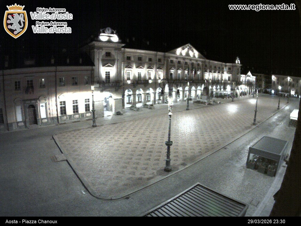 Archiv Foto Webcam Piazza Emile Chanoux, Aosta