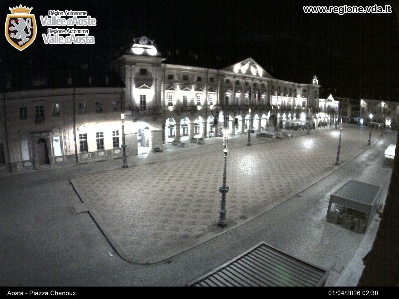 Archiv Foto Webcam Piazza Emile Chanoux, Aosta