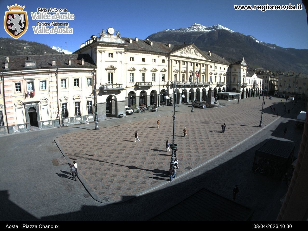 Archived image Webcam Aosta, Piazza Emile Chanoux