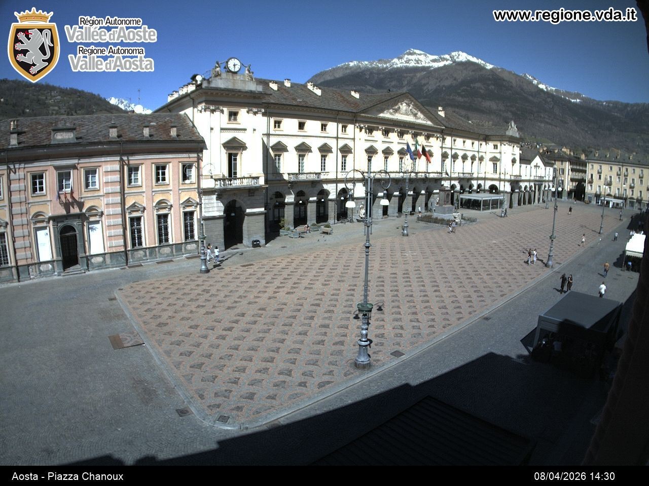 Archived image Webcam Aosta, Piazza Emile Chanoux
