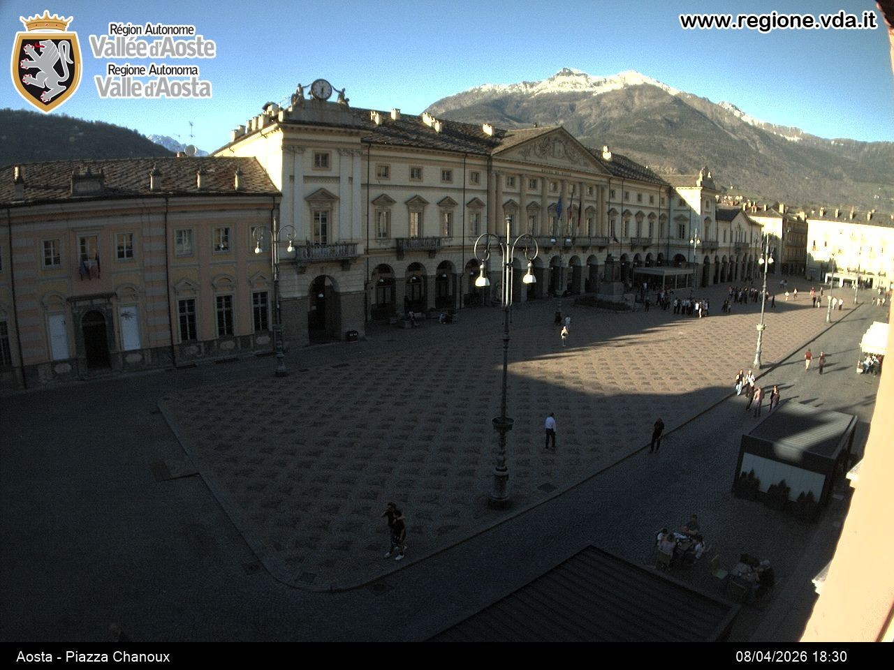 Archived image Webcam Aosta, Piazza Emile Chanoux