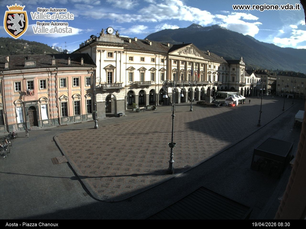 Archived image Webcam Aosta, Piazza Emile Chanoux