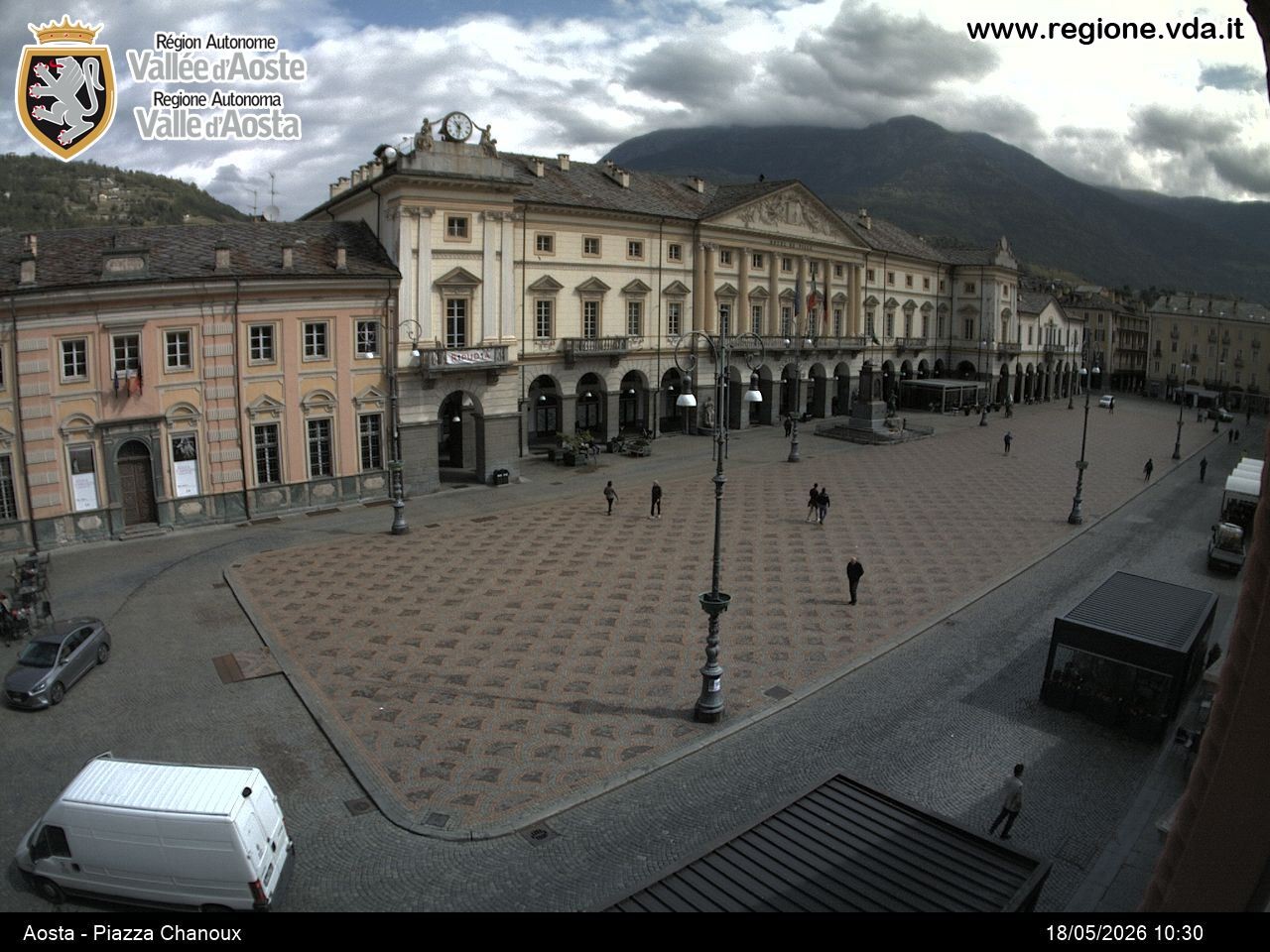 Archived image Webcam Aosta, Piazza Emile Chanoux