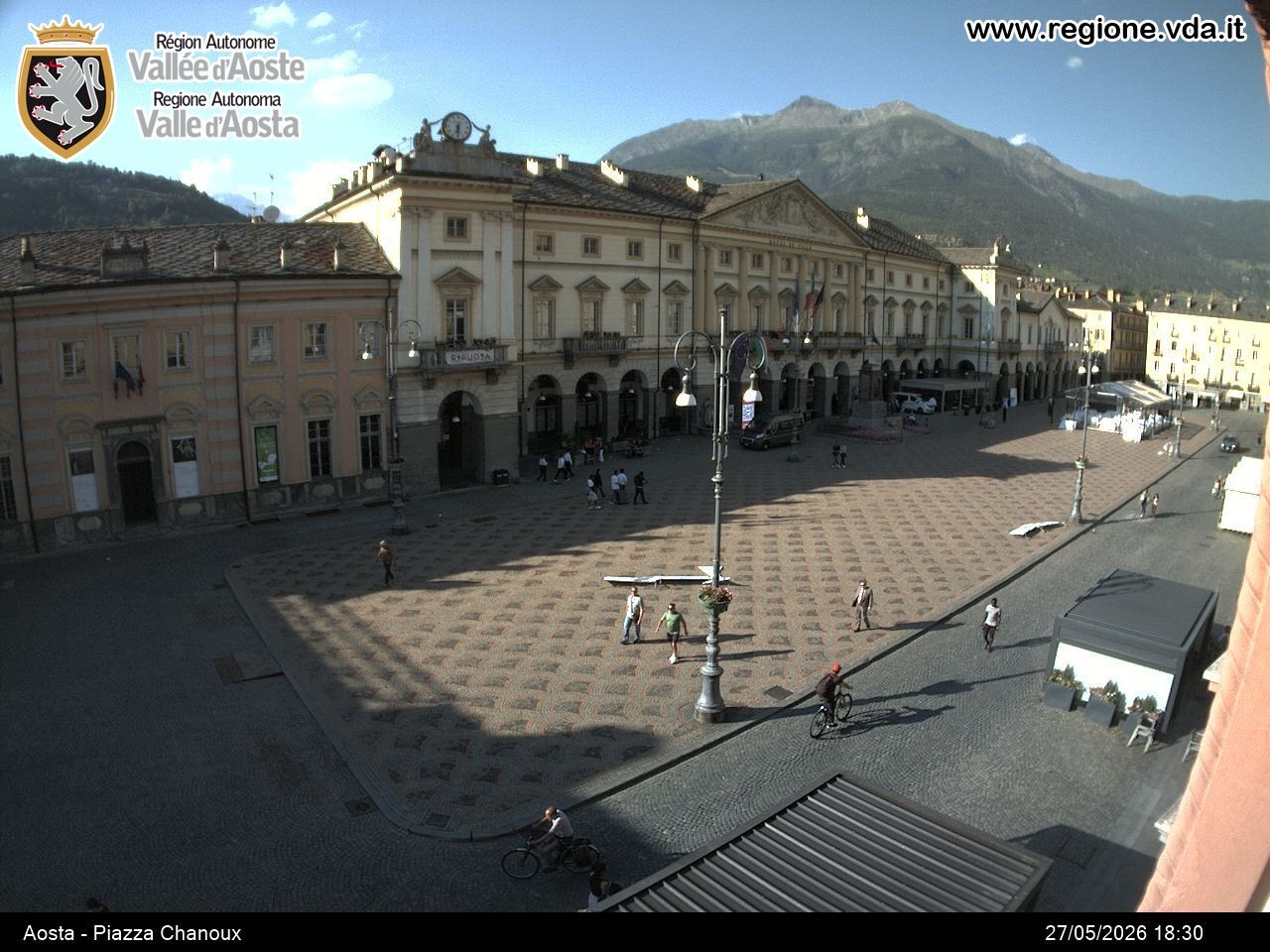 Archived image Webcam Aosta, Piazza Emile Chanoux