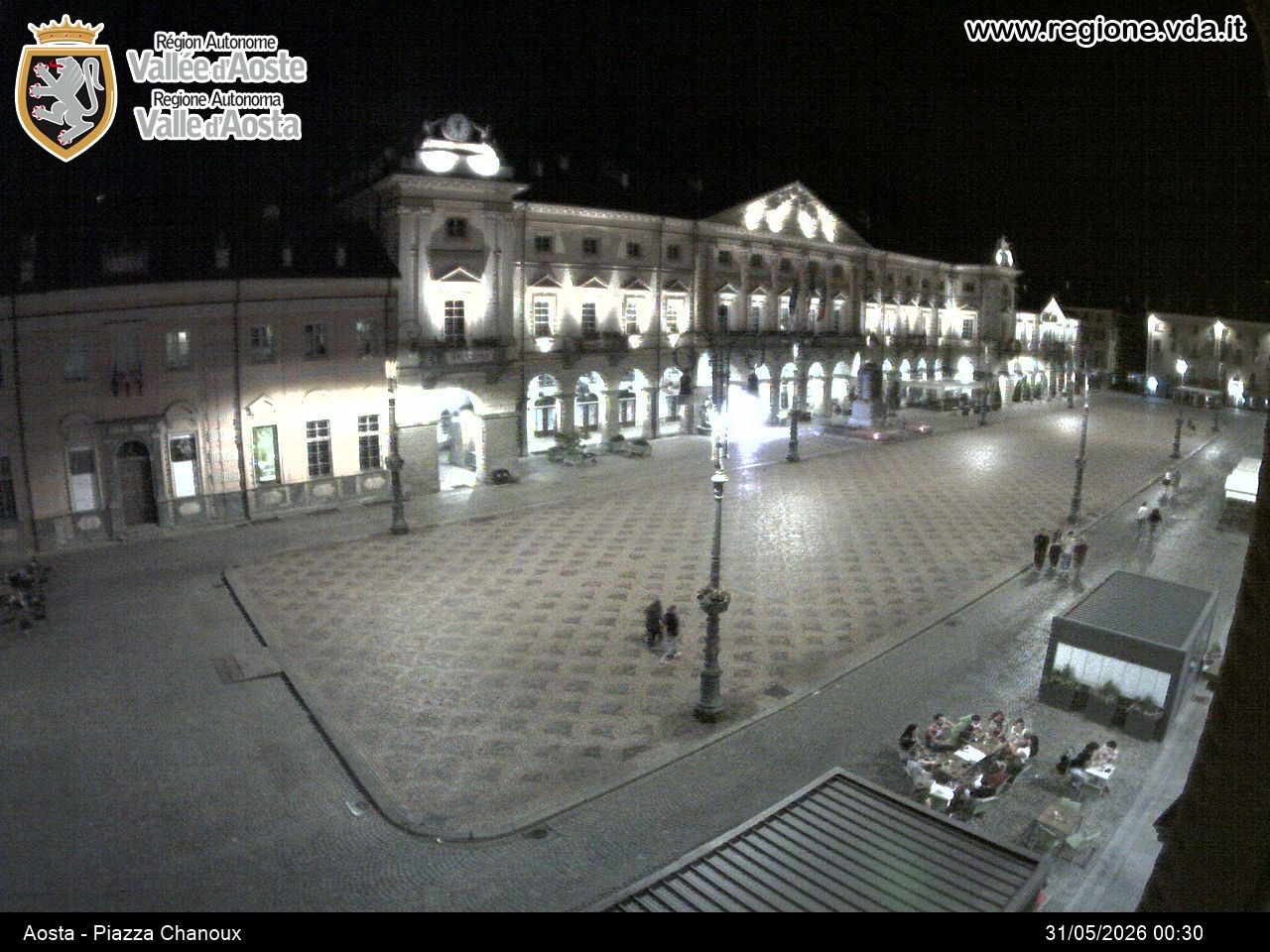 Archiv Foto Webcam Piazza Emile Chanoux, Aosta