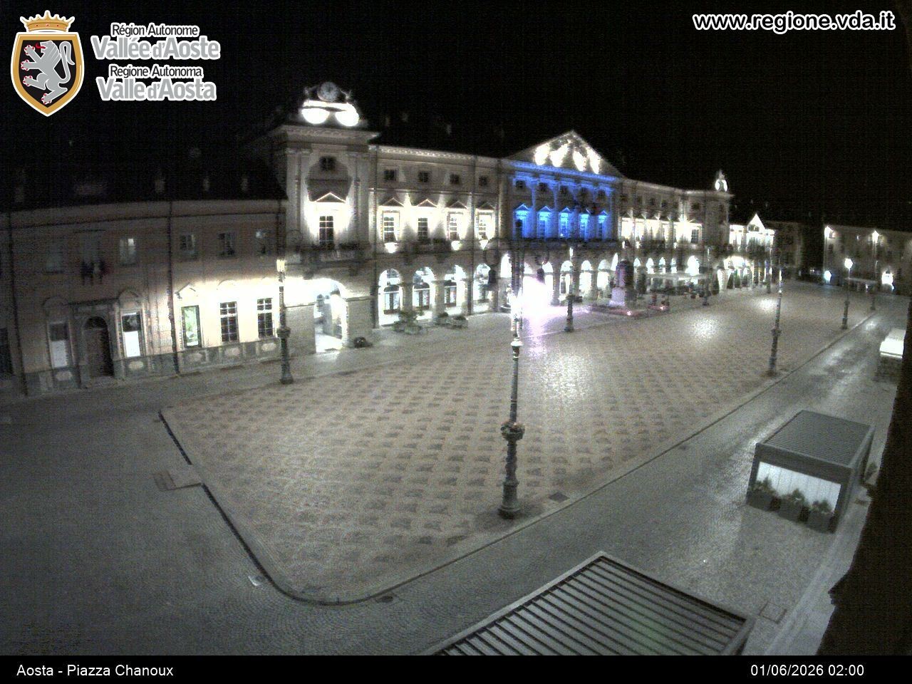 Archiv Foto Webcam Piazza Emile Chanoux, Aosta